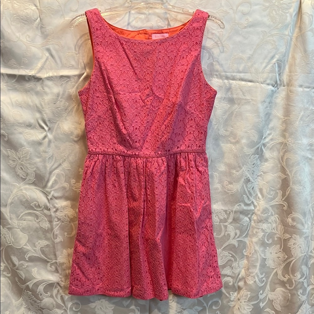 Lilly Pulitzer Pink Sleeveless Scoop Neck Sundress